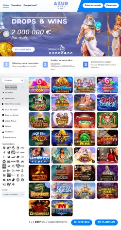 l'application et interface Lucky Treasure Casino