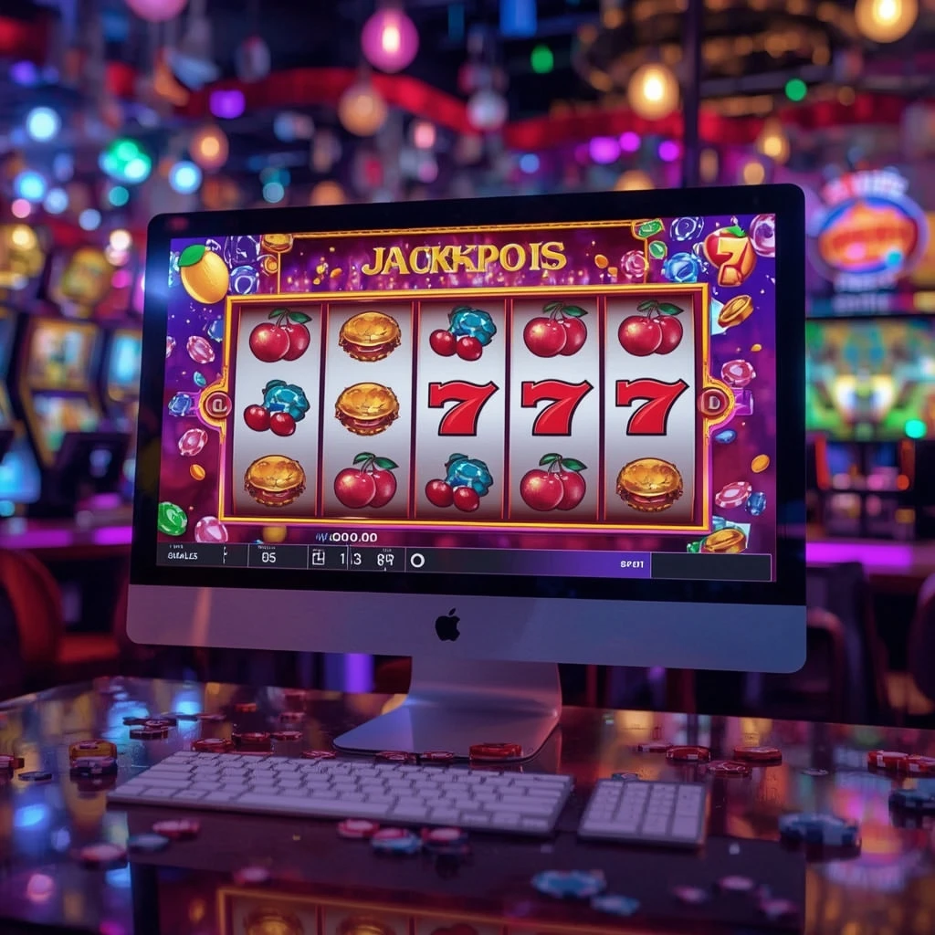 slots sur le moniteur Lucky Treasure Casino